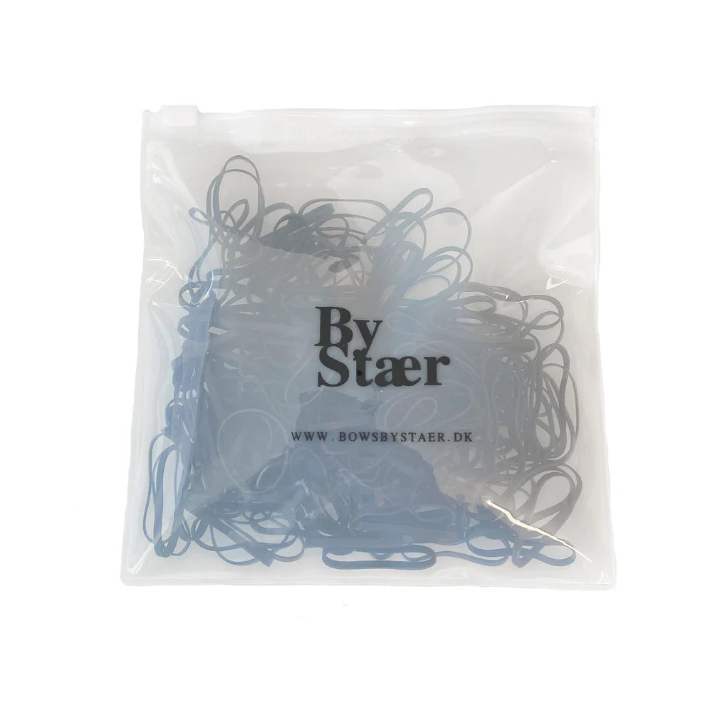 Silíkonteygjur - svartar/brúnar 200 stk