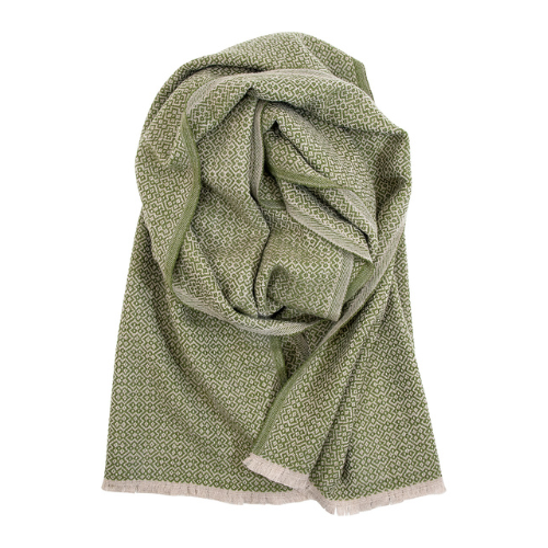 KOLI merínó trefill - drappaður og ólífugrænn