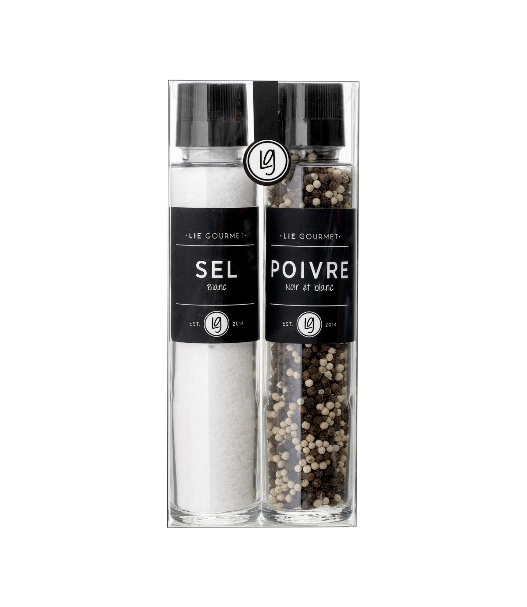 Gjafasett krydd stór - salt & pipar