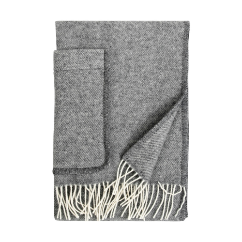 ARVO ullarsjal með vösum - grátt