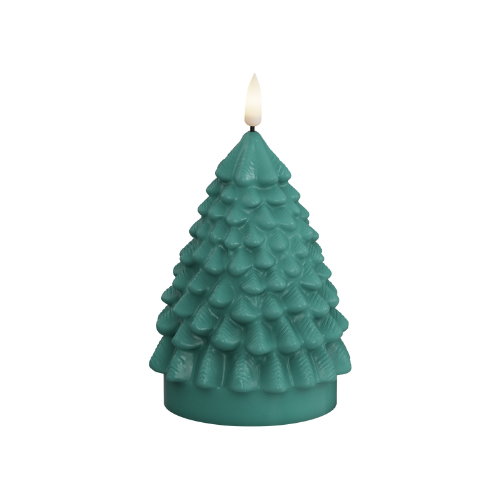 LED kerti jólatré dökkgrænt