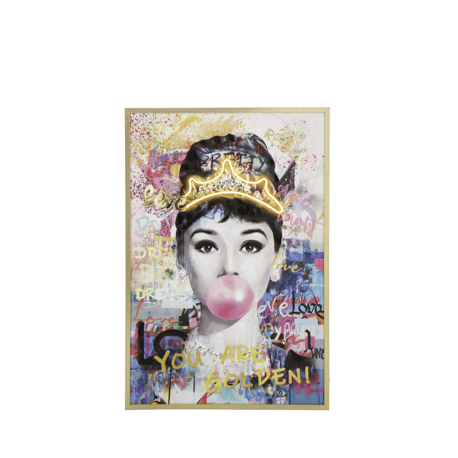 LED lady mynd - 83x123 cm