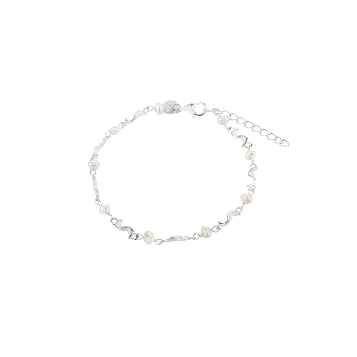 Rhumba pearl armband - silfur