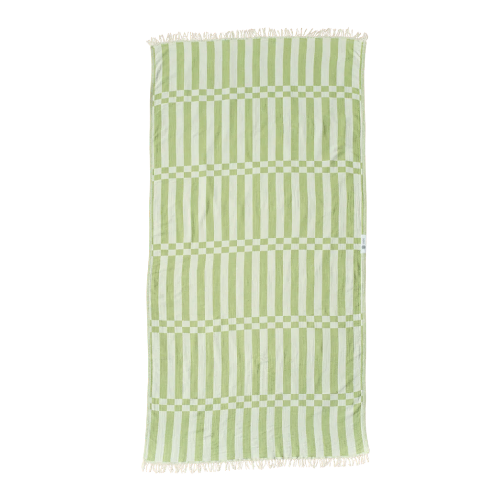 Handklæði Brautin - grænt - 60x100 cm