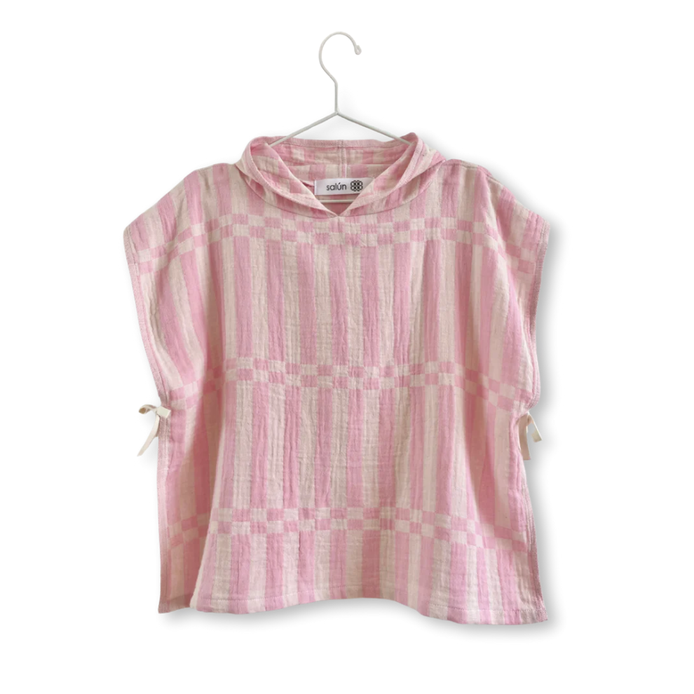 Barna baðstakkur - bleikur