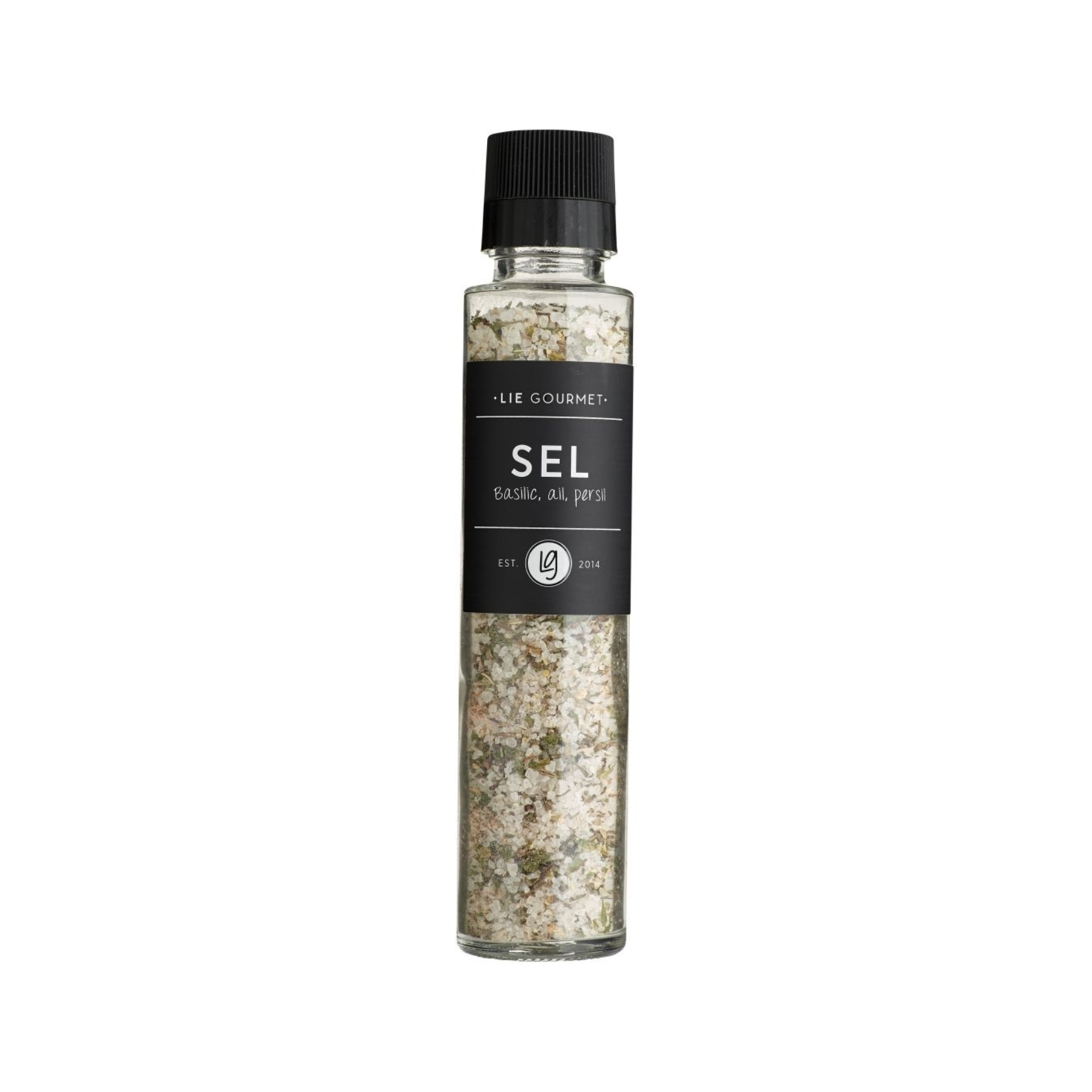 Krydd - Salt, basilíka, hvítlaukur & steinselja 250 gr.