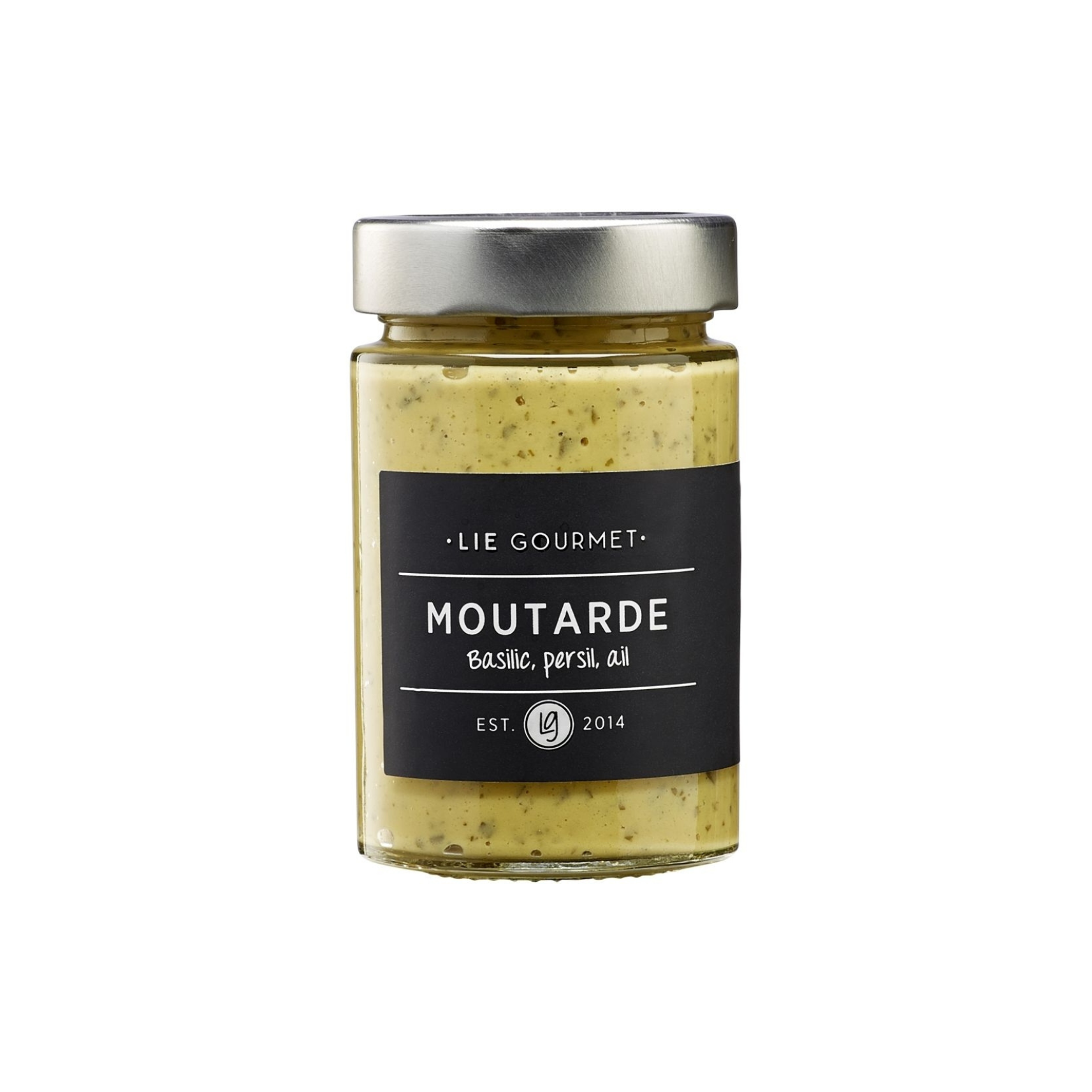 Sinnep - basilíka, steinselja & hvítlaukur 200 gr.