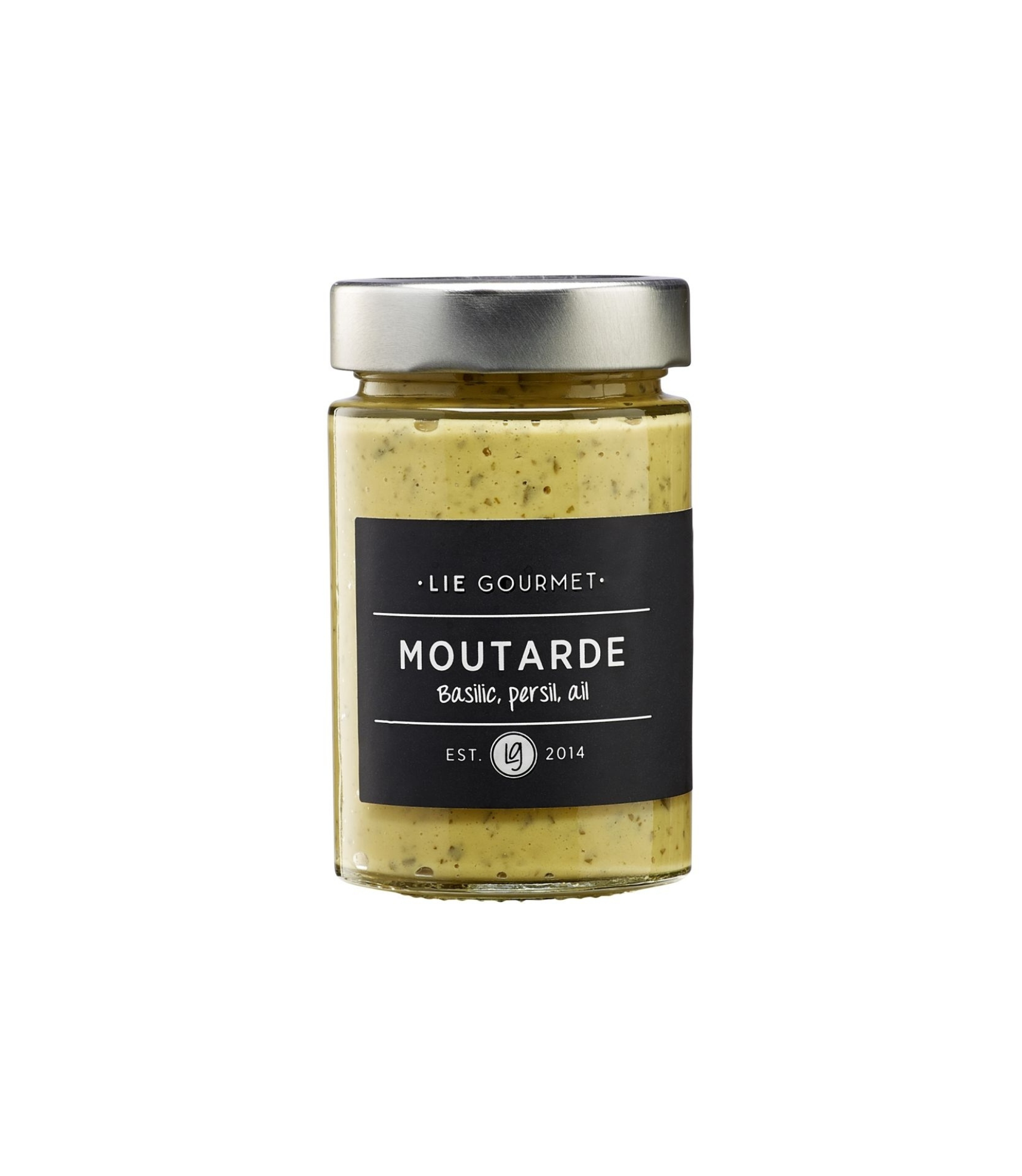 Sinnep - basilíka, steinselja & hvítlaukur 200 gr.