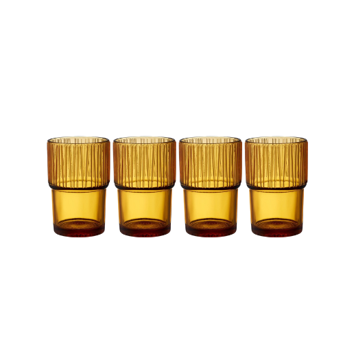Kusintha glas 4/pk - amber