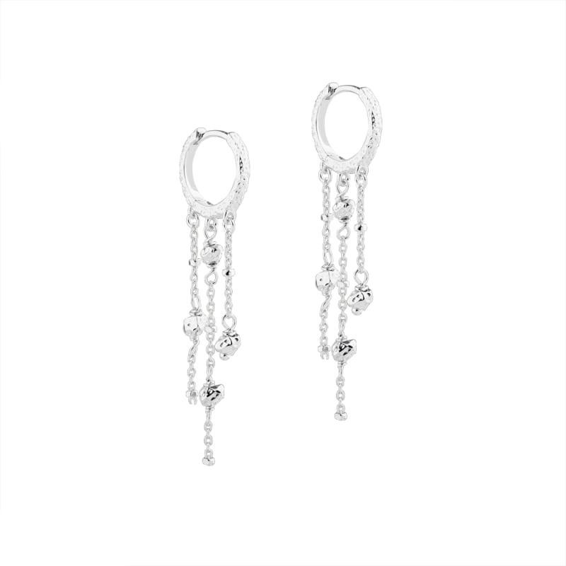 Darling rock hringir síðir - silfur