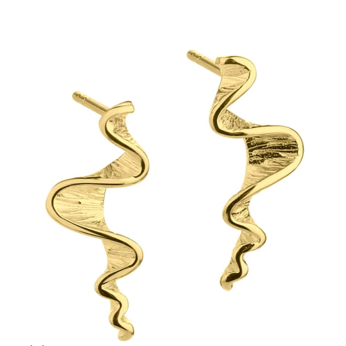 Rhumba eyrnalokkar - gullhúðaðir