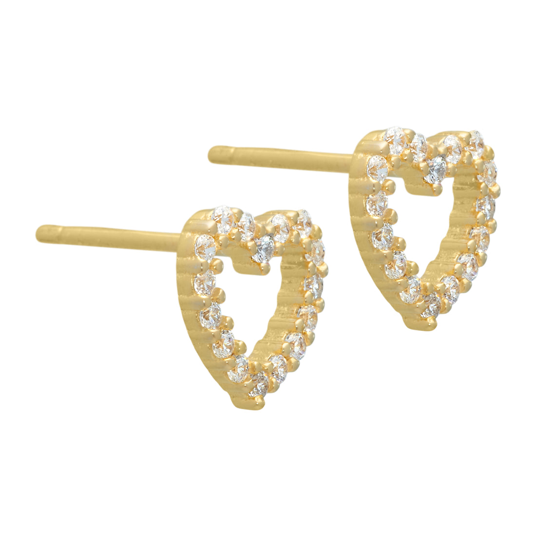 Tea eyrnalokkur - gullhúðaðir