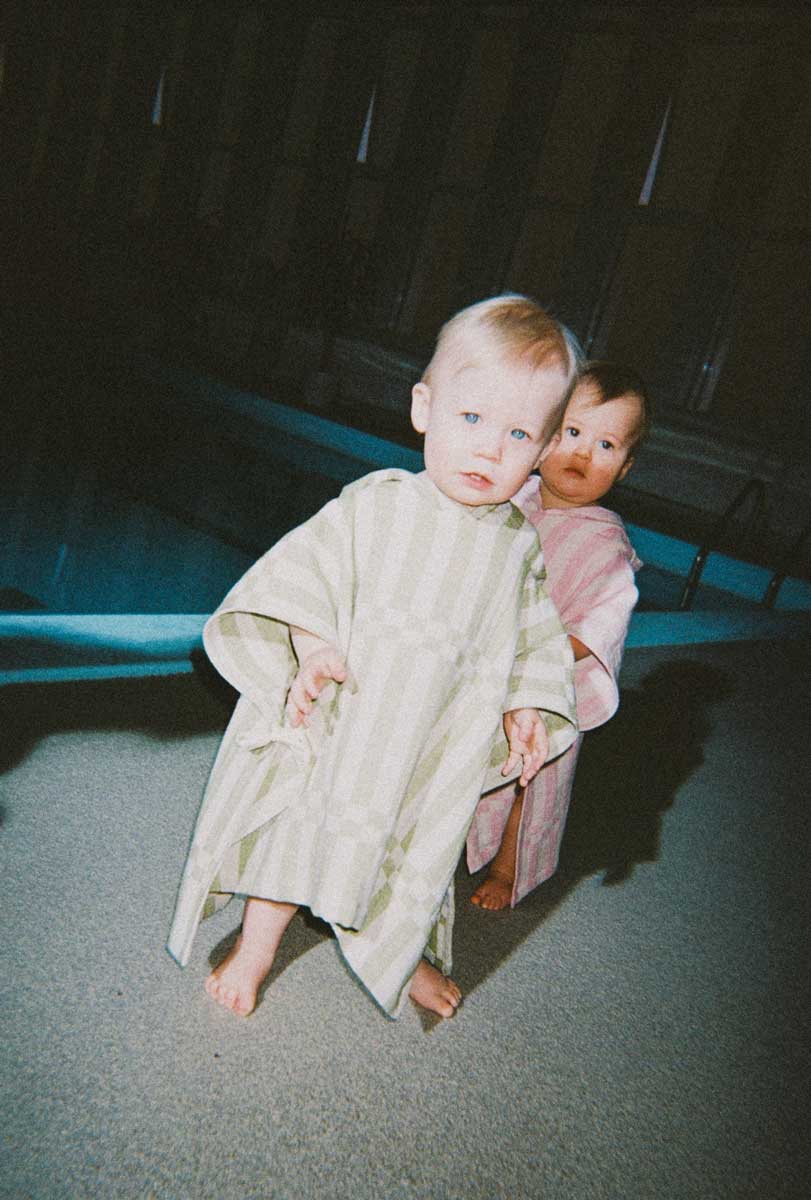 Barna baðstakkur - drappaður