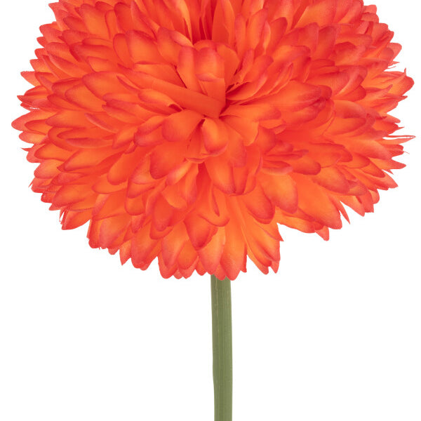 Chrysantheum appelsínugulur - gervi