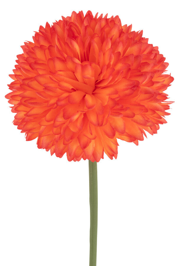 Chrysantheum appelsínugulur - gervi