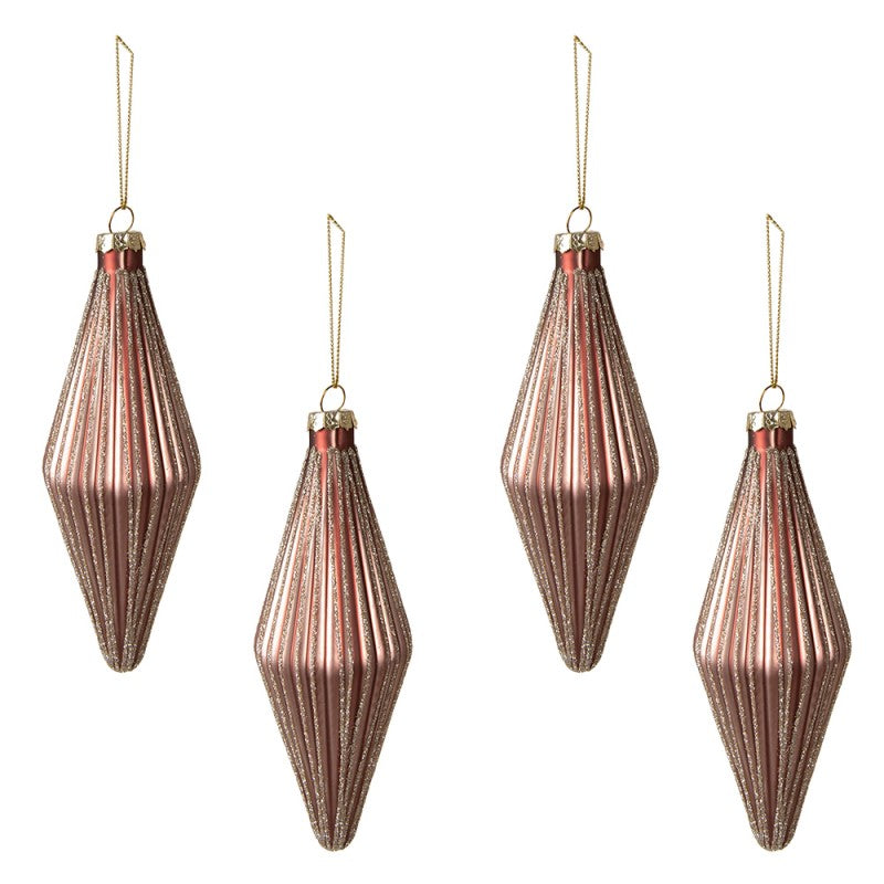 Jólatrésskraut bleikt - 4/pk