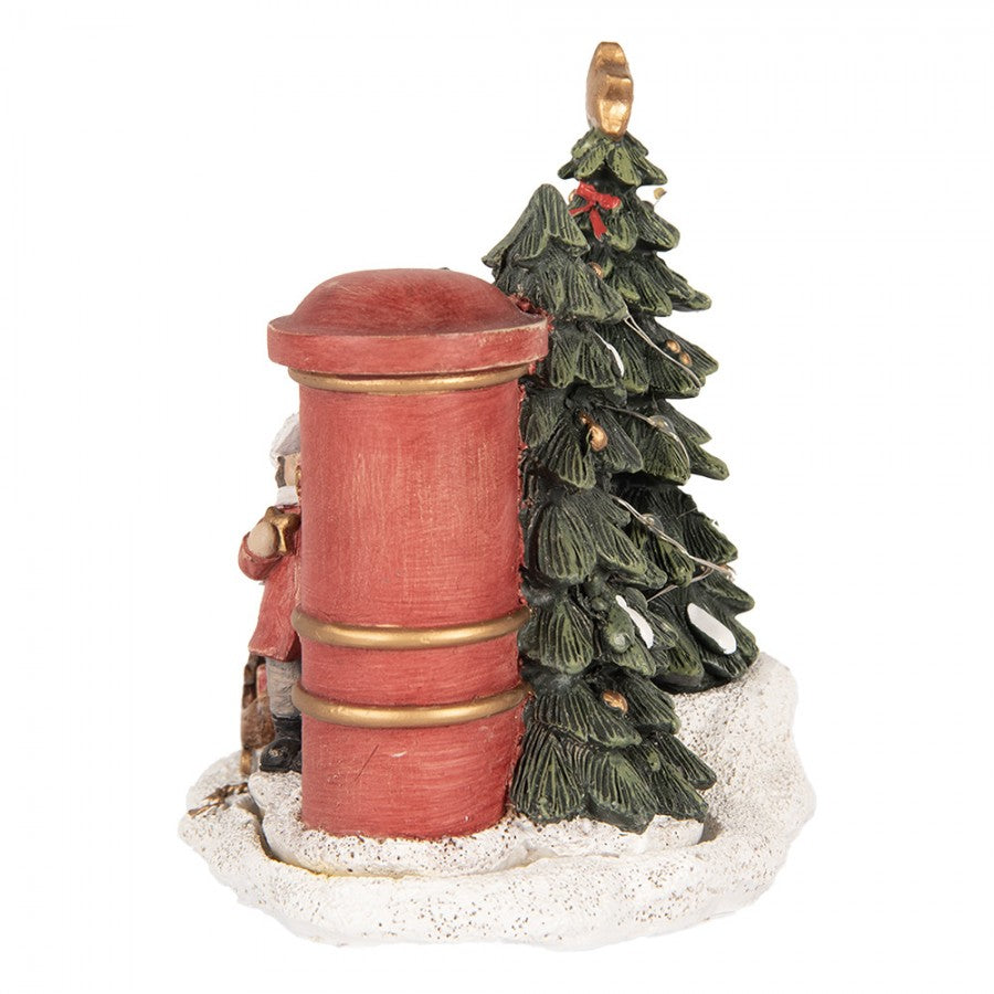 Jólastytta - barn við póstkassa m/LED