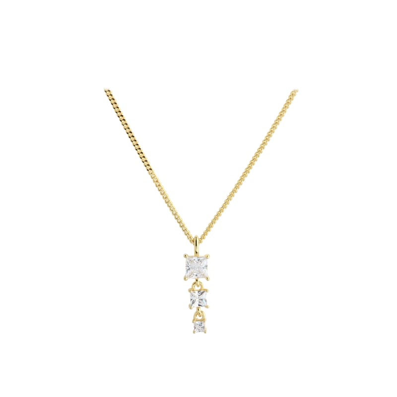 Edge hálsmen - gullhúðað