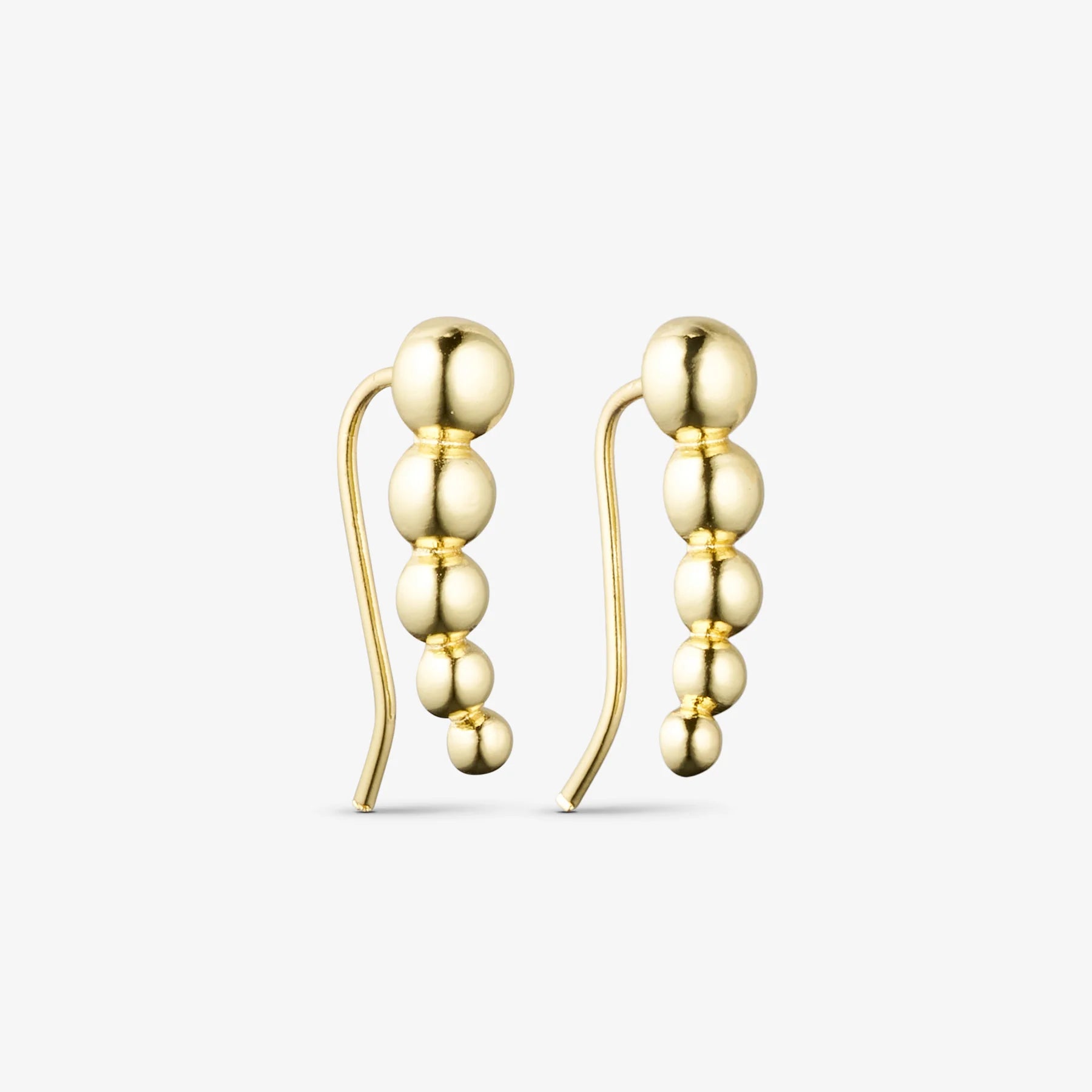 London climber eyrnalokkar - gullhúðaðir