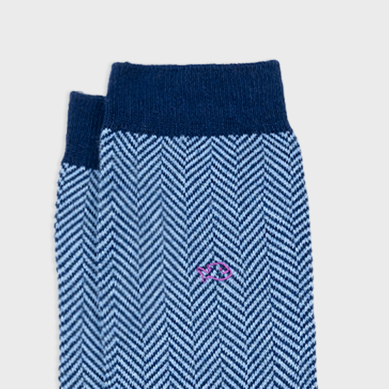 Herringbone sokkar - Sea mist