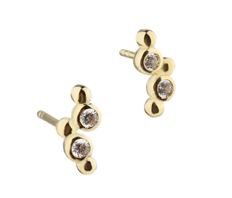 Candee eyrnalokkar - gullhúðaðir