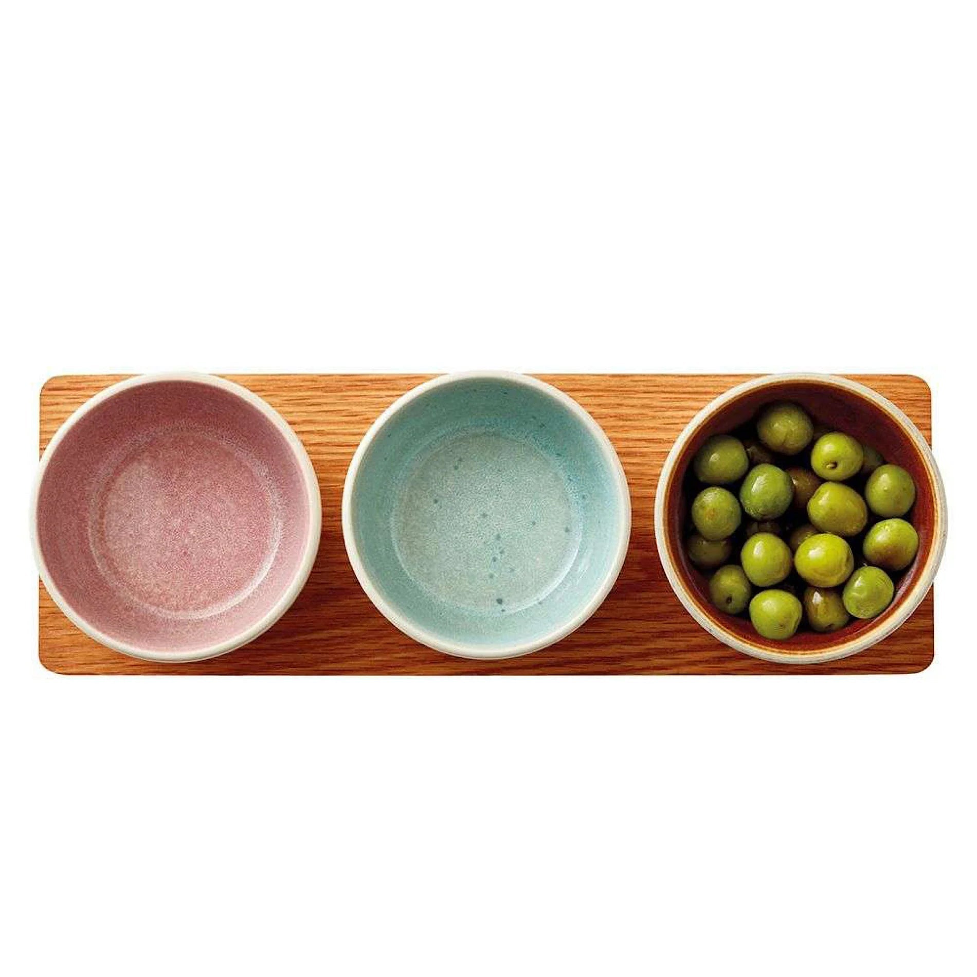 Gastro skálasett á bakka - cream