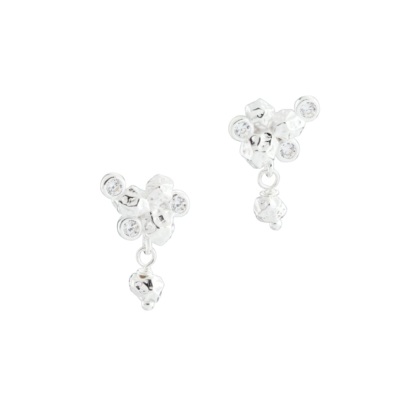 Darling rock eyrnalokkar stórir - silfur