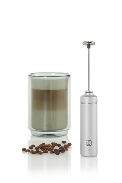 Endurhlaðanlegur freyðari - ljósgrár