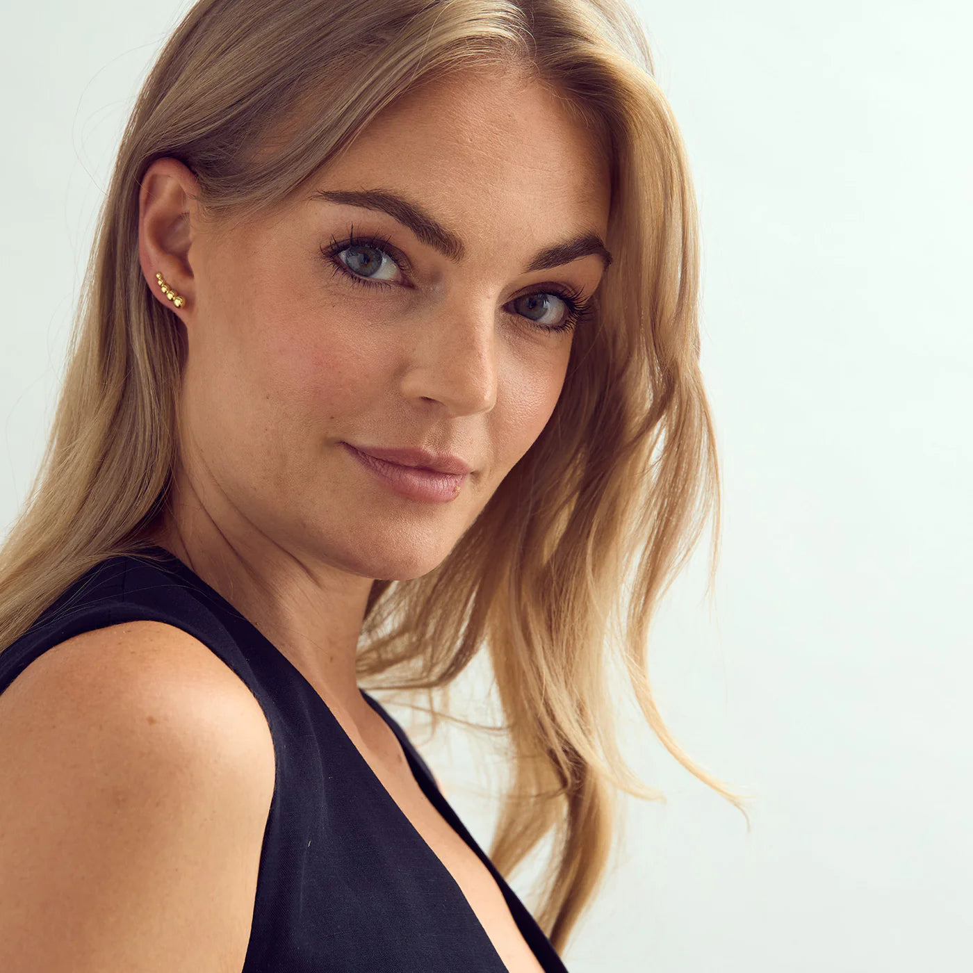 London climber eyrnalokkar - gullhúðaðir