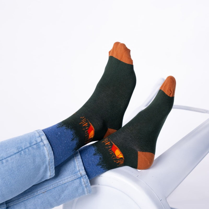 Mynstraðir sokkar - útilega