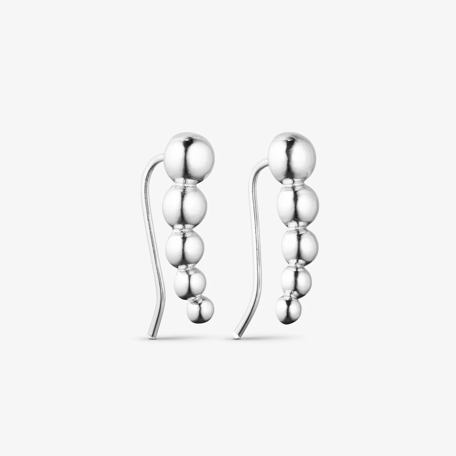 London climber eyrnalokkar - silfurhúðaðir