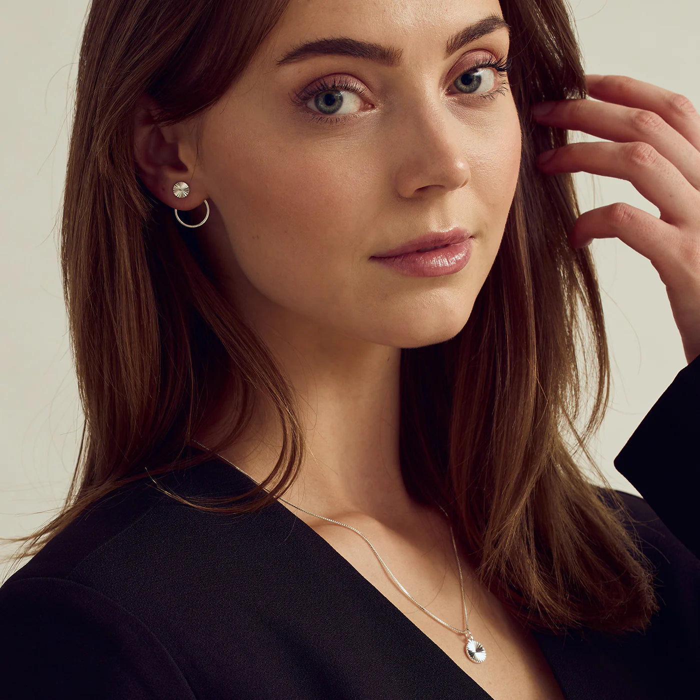 Scarlett eyrnalokkar - silfurhúðaðir