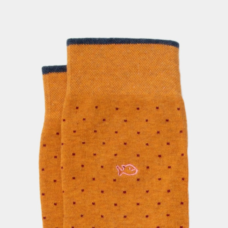 Doppóttir sokkar - saffron