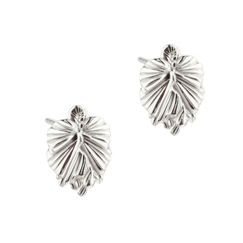 Koi eyrnalokkar lauf stórir - silfur