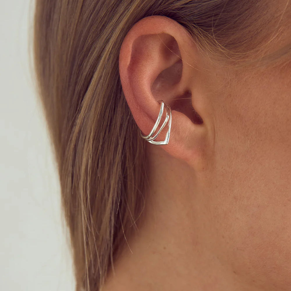 Gry earcuff - silfurhúðað